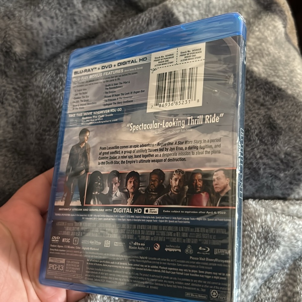 Rogue One Sealed Blu-Ray DVD - Picture 2 of 2